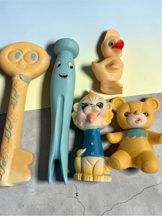 Other - Vintage Squeaky Rubber Baby Toys Lot